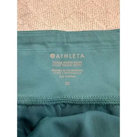 Athleta Trekkie North Short Teal Size 20 - Picture 3 of 6